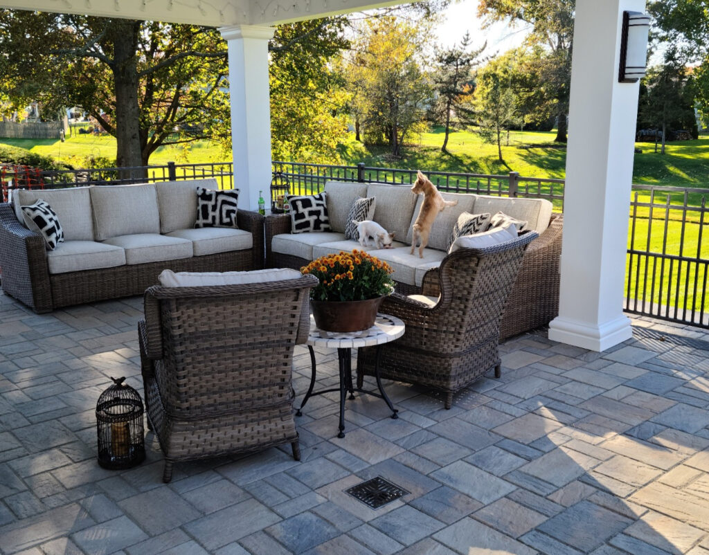 beautiful hardscaping in central bucks county pa